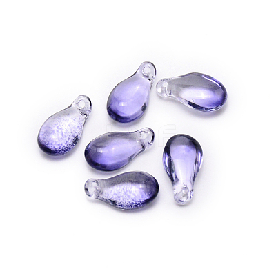 Handmade Lampwork Charms LAMP-WH0006-04-1