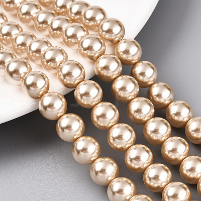 Glass Pearl Beads Strands HY-G002-01E-11-1