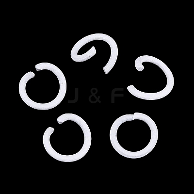 Spray Painted Iron Open Jump Rings IFIN-T017-04C-20-1