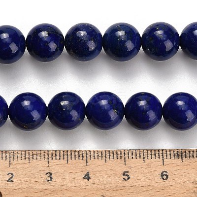 Natural Lapis Lazuli Beads Strands G-H329-C01-10mm-1