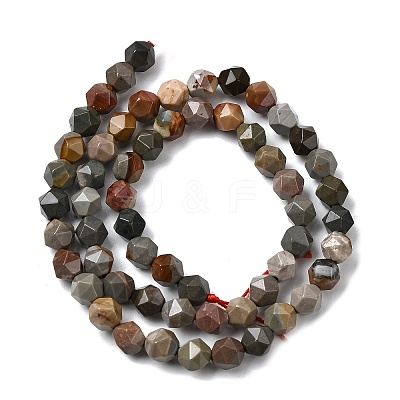 Natural Picasso Jasper Beads Strands G-Z119-A25-01-1
