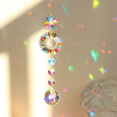 Alloy Rhinestones Hanging Ornaments PW-WG64A37-03-1
