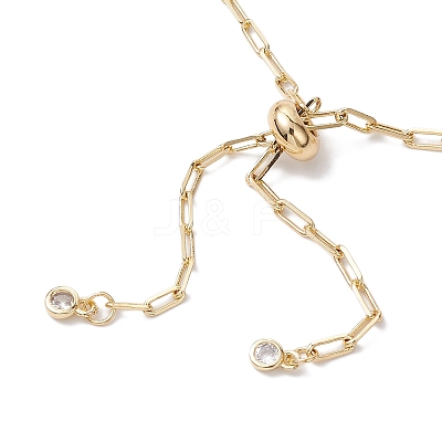 Brass Slider Bracelet Makings AJEW-JB01257-1