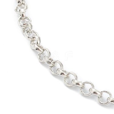 Brass Rolo Chain Necklace Making MAK-F036-01P-1