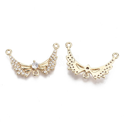 Brass Micro Pave Cubic Zirconia Chandelier Component Links X-KK-R111-040-1