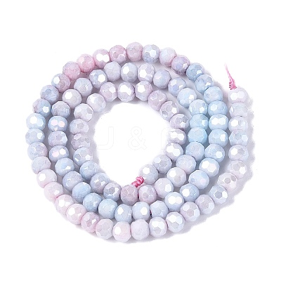 Anti-Tarnish Electroplate Glass Beads Strands EGLA-ZX010-4mm-07-1