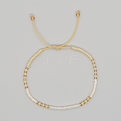 Glass Seed Braided Beaded Bracelets LS-XC9959-13-1