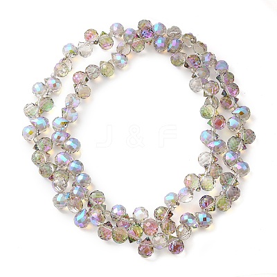 Electroplate Glass Beads Strands EGLA-D030-17K-1