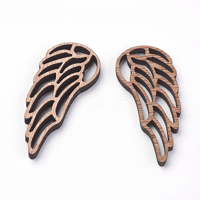 Undyed Wooden Sewing Big Pendants LS-WOOD-S037-105-1