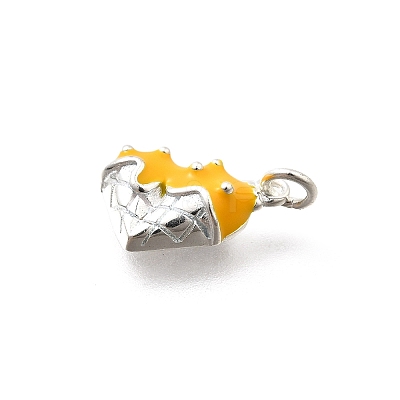 925 Sterling Silver Enamel Heart Ice Cream Charms STER-H116-03S-04-1