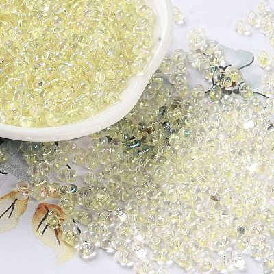 AB Color Plated Glass Seed Beads SEED-L011-06B-05-1