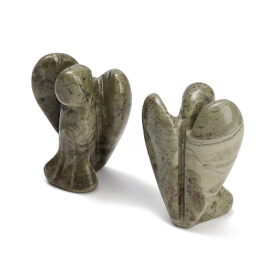 Natural Unakite Gemstone Carved Angle Figurines GG-CBA8396-A13-1