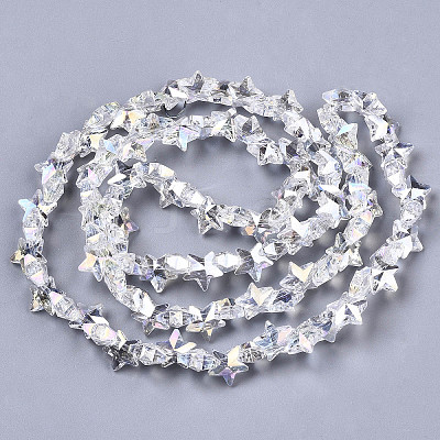 Electroplate Glass Beads Strands LS-EGLA-N002-05A-1