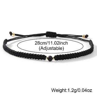 Natural Obsidian Round Link Bracelets LS-KB3682-1-1