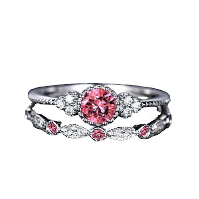 Alloy Micro Pave Cubic Zirconia Finger Rings for Women FS-WG2E042-01-1
