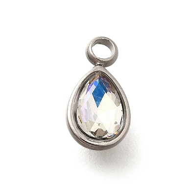 304 Stainless Steel Pendants STAS-Q346-04P-10-1