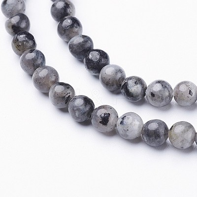 Natural Larvikite Beads Strands GSR3mmC128-1