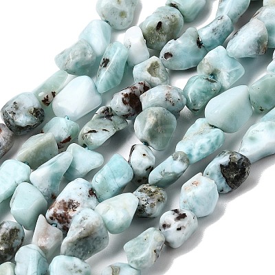 Natural Larimar Beads Strands G-P601-A20-02-1