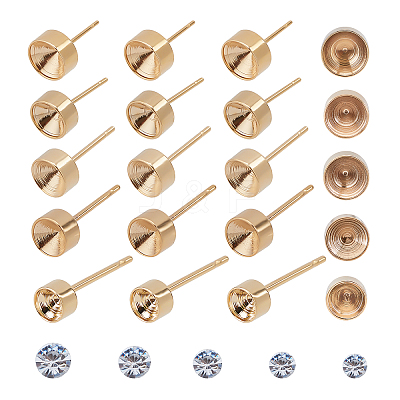 DIY 304 Stainless Steel Earring Making Kits DIY-UN0002-30G-1