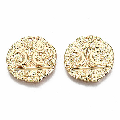 Brass Pendants KK-S356-187G-NF-1
