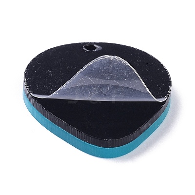 Opaque Acrylic Pendants X-MACR-P023-01C-1