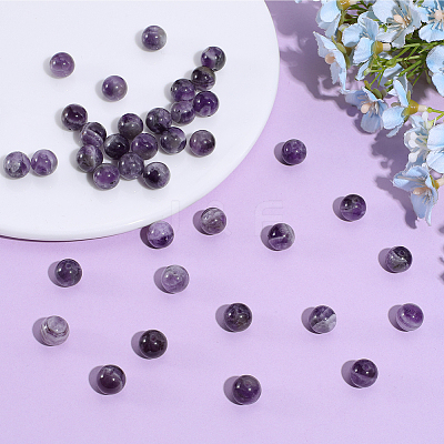 Natural Grade B Amethyst Beads Strands G-PA0002-59D-1