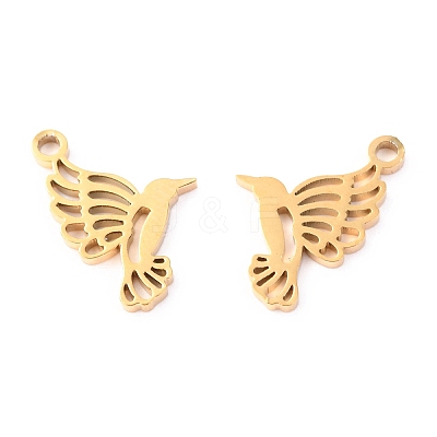 304 Stainless Steel Pendants STAS-O142-37G-1