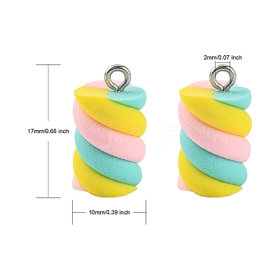 Handmade Polymer Clay Charms LS-X-CLAY-T016-83B-1