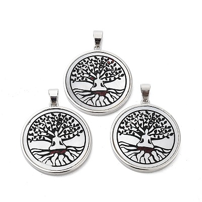 Natural White Shell Pendants SHEL-G017-01P-04-1