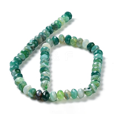 Natural Banded Agate/Striped Agate Beads Strands G-E605-A02-03C-1
