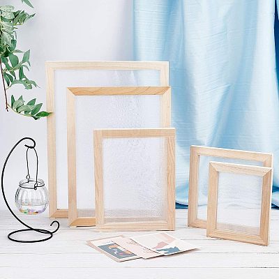 Wooden Paper Making DIY-WH0171-49A-1