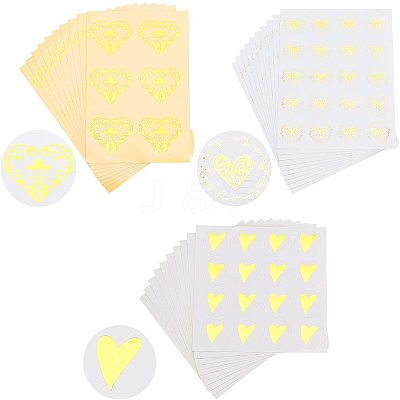 30 Sheets 3 Style Self Adhesive Stickers DIY-GA0002-44-1