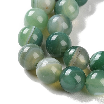 Natural Striped Agate/Banded Agate Beads Strands G-Z060-A01-B01-1