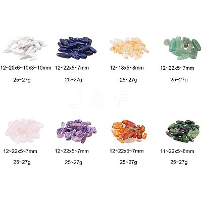 Natural Gemstone Chips Beads G-PH0034-20-1