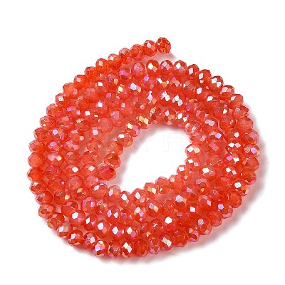 Baking Electroplate Glass Beads Strands DGLA-A039-J4mm-B01-1