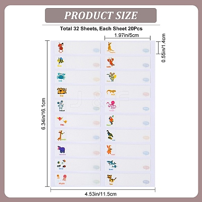 Self-Laminating Write-On Waterproof Baby Bottle Labels DIY-WH0504-25E-1