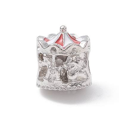Alloy Rhinestone European Beads MPDL-Q213-20P-1