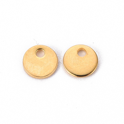 201 Stainless Steel Stamping Blank Tag Pendants LS-STAS-T058-6mm-G-1