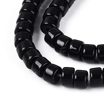 Opaque Solid Color Glass Beads Strands GLAA-N026-2x4mm-11-1