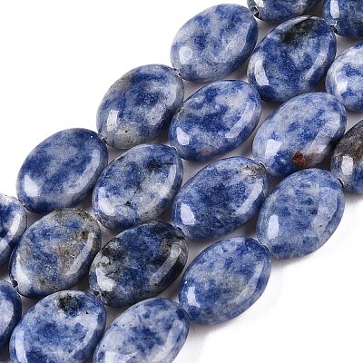 Natural Blue Spot Jasper Beads Strands G-M206-40-1