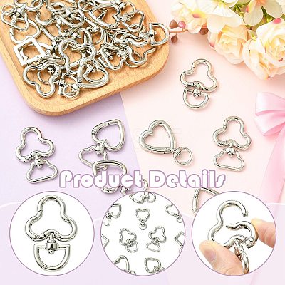 28Pcs 7 Styles Alloy Swivel Clasps FIND-CJ0005-59-1