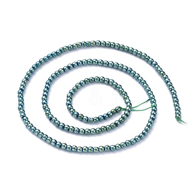 Electroplate Glass Beads Strands EGLA-K014-A-FP06-1