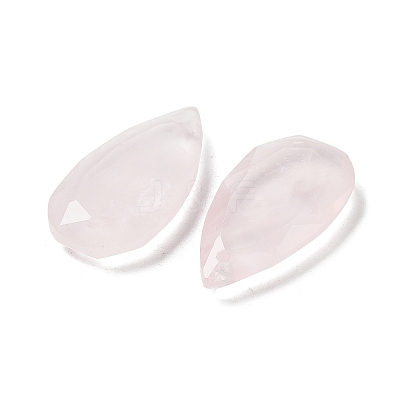 Natural Rose Quartz Faceted Pendants X-G-D082-01G-1