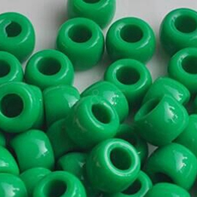 Opaque Acrylic Beads OACR-WH0025-06P-1