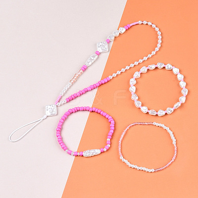 DIY 10 Style ABS & Acrylic Beads Jewelry Making Finding Kit DIY-N0012-06-1
