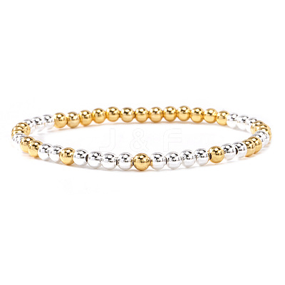 Brass Beads Stretch Bracelets for Women CW0227-10-1