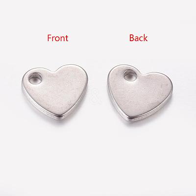 Tarnish Resistant 304 Stainless Steel Stamping Blank Tag Pendants STAS-Q112-1