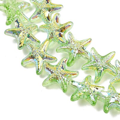 Electroplate Glass Beads Strands EGLA-P069-01A-AB02-1