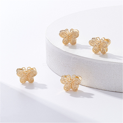 Brass Beads KK-BC0006-57G-1
