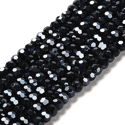 Electroplate Glass Bead Strands X-EGLA-R015-4mm-15-1